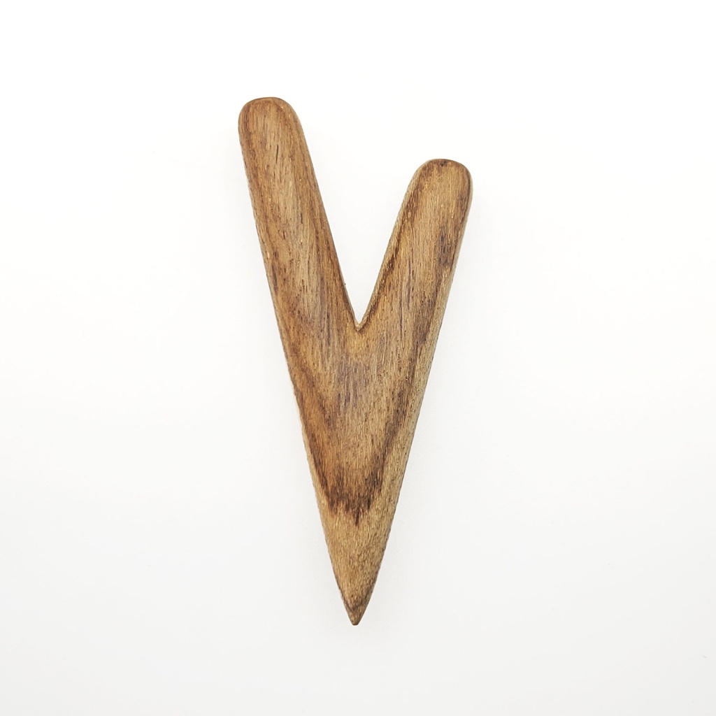[RPA-006] Wooden Kuripe Rapeh Applicator (Teak Wood)