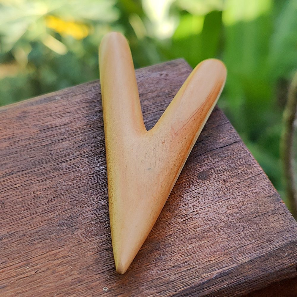 [RPA-002] Wooden Kuripe Rapeh Applicator (Cemara Wood)
