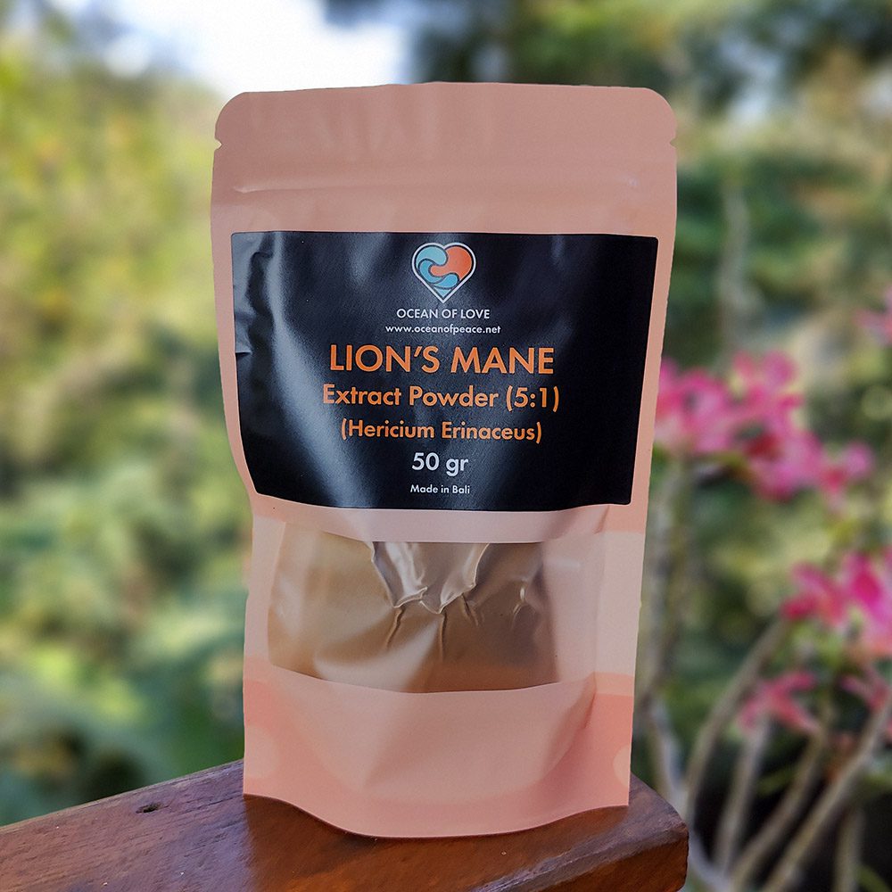 [PLT-014] Lion's Mane Mushroom Extract Powder (5:1) (Hericium Erinaceus) (50 gr)