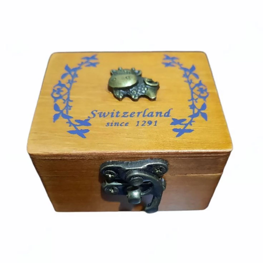 [MUI-308] Wooden Music Box "Switzerland 1291"