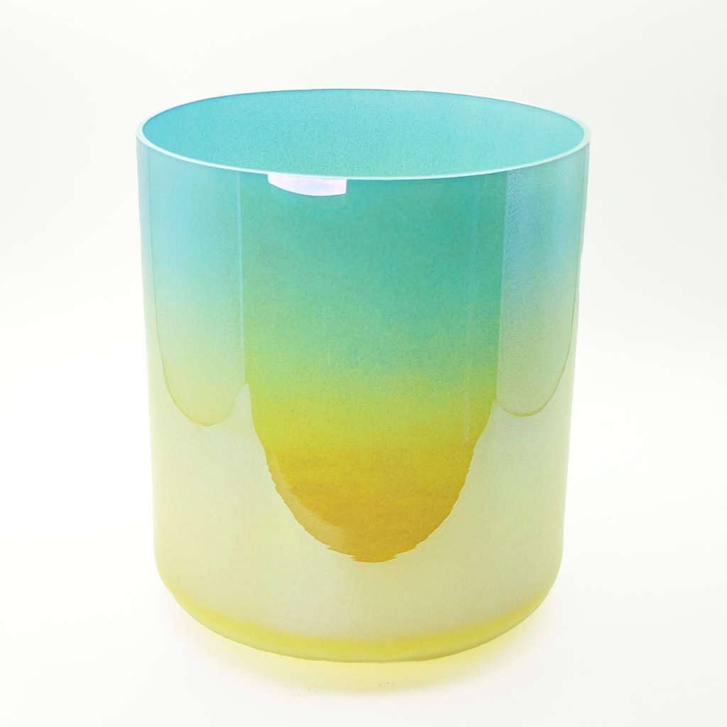 [ACB-201] Alchemy Crystal Bowl Blue-Yellow - E4 (16 cm, 0.7 kg)