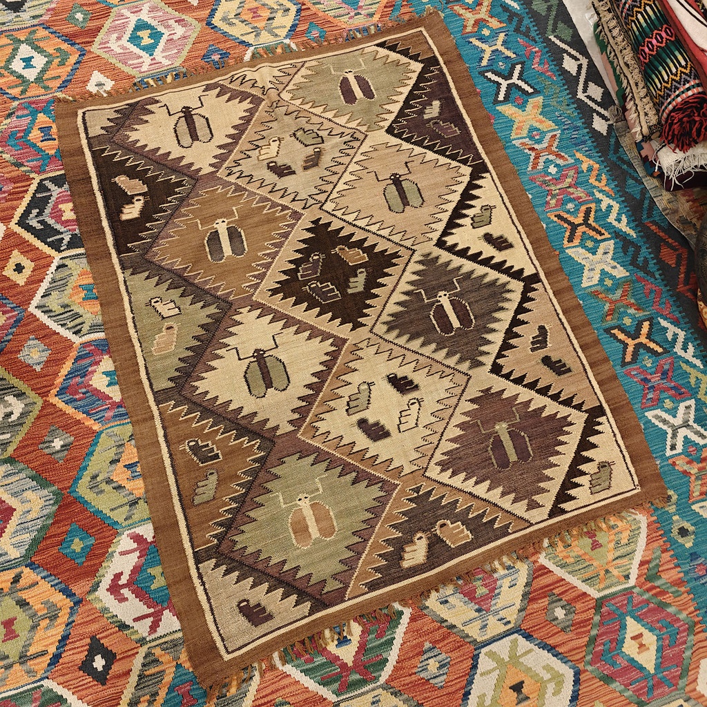 [SHB-136] Shamanic Mexican Handmade Wool Blanket (146x116 cm)
