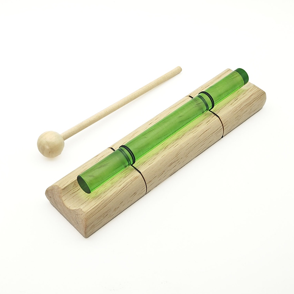 [MUI-335] Crystal Energy Chime Single Colored Green - F7 (432 Hz, 19 cm)