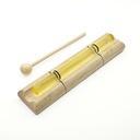 [MUI-334] Crystal Energy Chime Single Colored Yellow - E7 (432 Hz, 20 cm)