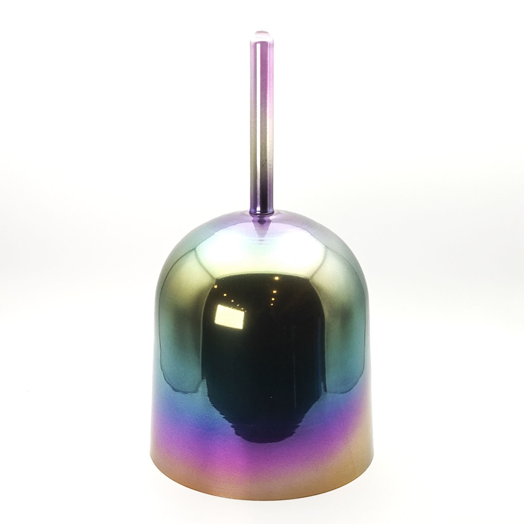 [ACB-153] Alchemy Crystal Bowl With Handle Titanium Purple - A3 (20 cm, 0.8 kg)