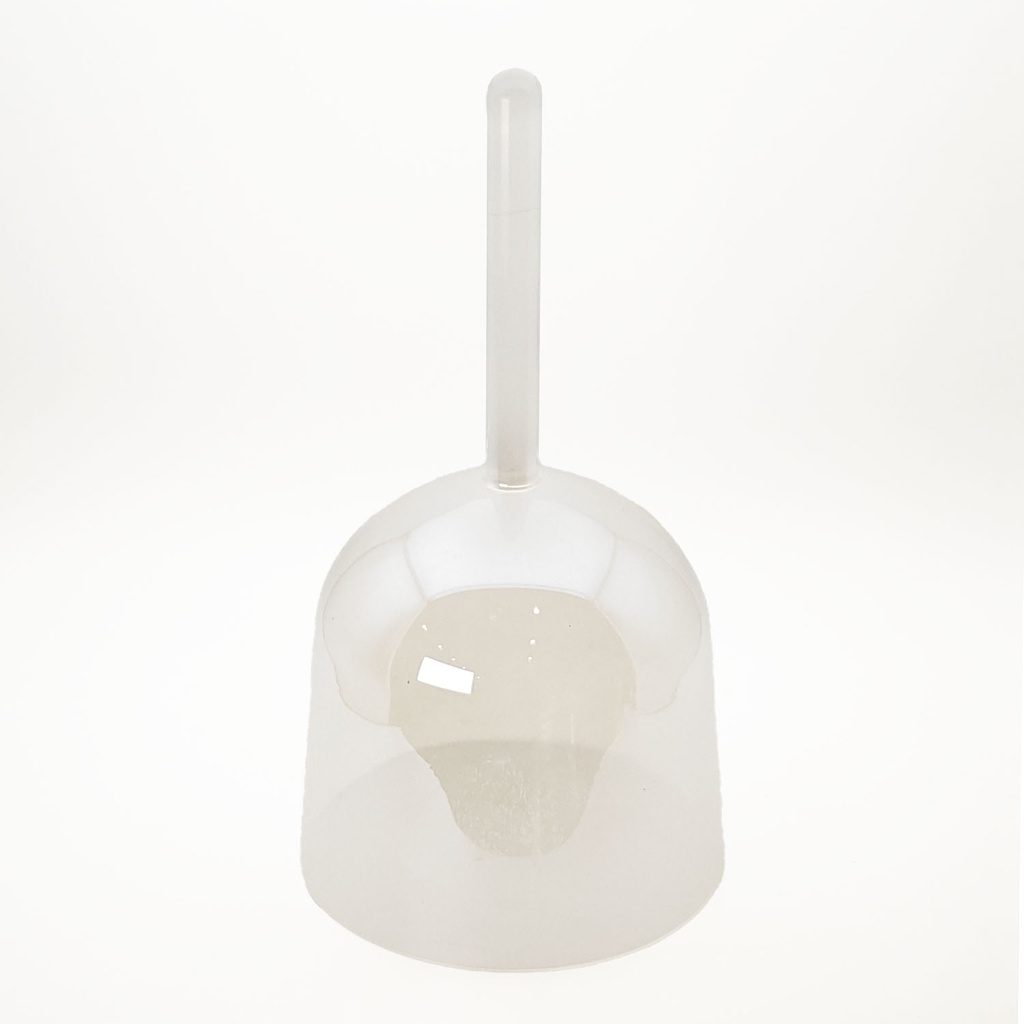 [ACB-151] Alchemy Crystal Bowl With Handle White Transparent - F4 (17 cm, 0.6 kg)