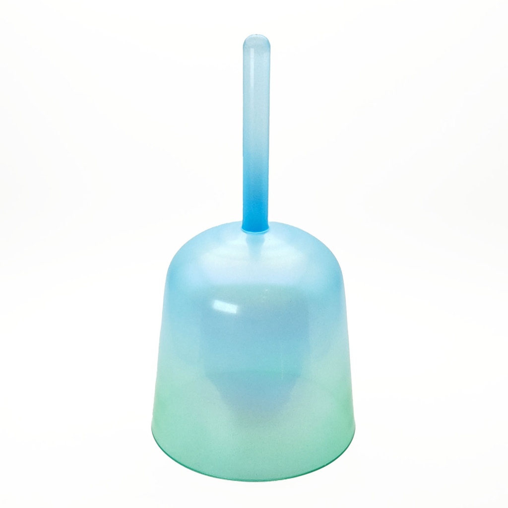 [ACB-148] Alchemy Crystal Bowl With Handle Blue-Green - G4 (17 cm, 0.7 kg)