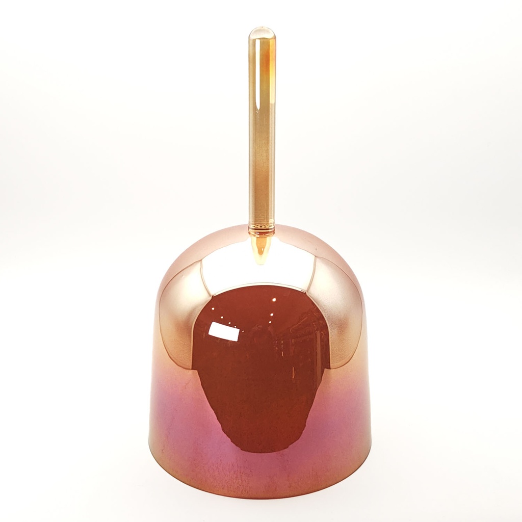 [ACB-143] Alchemy Crystal Bowl With Handle Orange Sunset - C4 (18 cm, 0.6 kg)