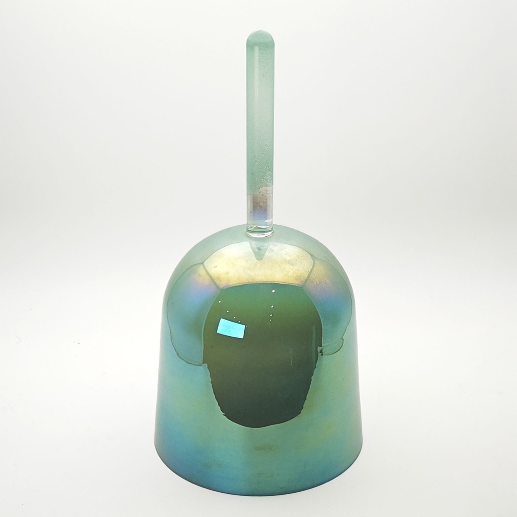 [ACB-141] Alchemy Crystal Bowl With Handle Green Mint Candy - F4 (17 cm, 0.6 kg)