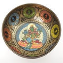 [TBH-011] Thangka Hammered Singing Bowl "Green Tara" - C3 (25 cm, 1.9 kg)