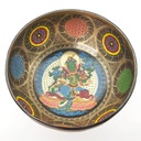 [TBH-007] Thangka Hammered Singing Bowl "Green Tara" - F3 (22 cm, 1.6 kg)