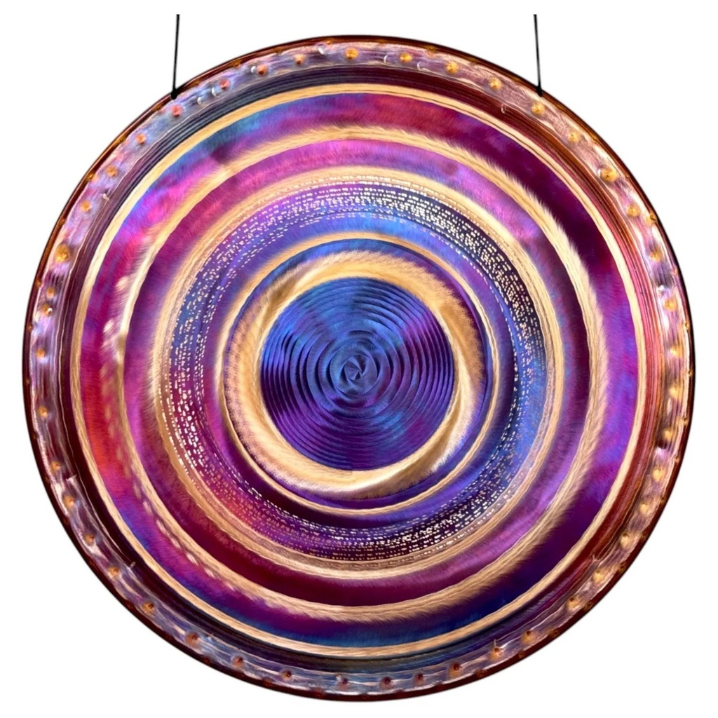 [GNG-019] Grotta Sonora Deep Gong "Purple Stargate" 34" - Note B (85 cm)