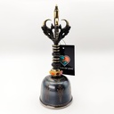 [MUI-183] Balinese Priest Genta Bell Black Carved - F7 (7.5 cm)