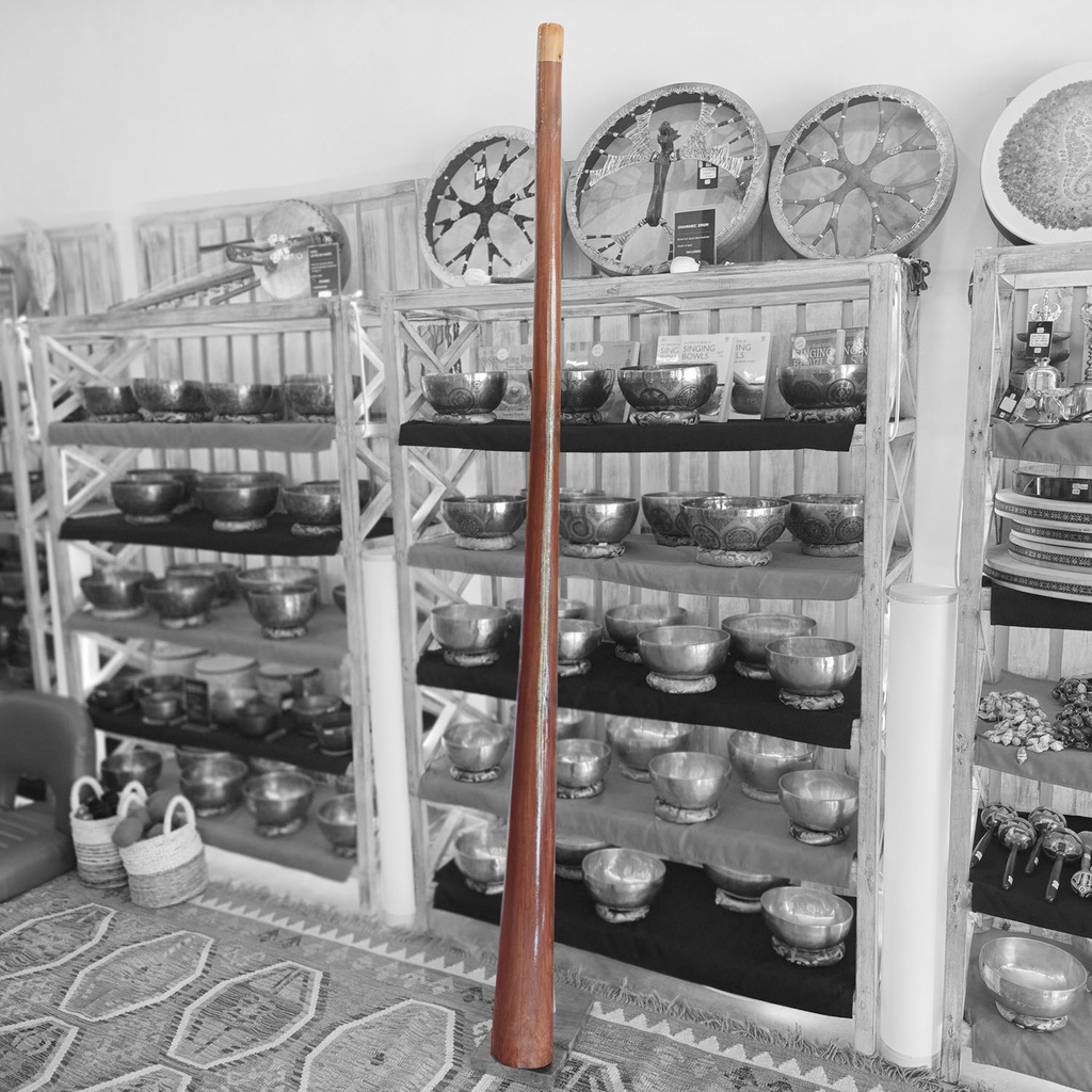 [DGR-010] Wooden Didgeridoo Blood Wood (D2, 210 cm, 4 kg) (+ case)