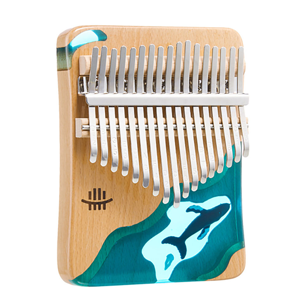 [MUI-300] HLURU Kalimba KWD17 "Ocean" (17 Keys, Beech Wood Solid)