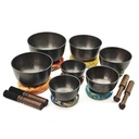 [SCS-014] Small Machine-Made Singing Bowls Black Set (7 bowls) (8-13 cm, 2.6 kg)