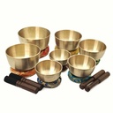 [SCS-012] Small Machine-Made Singing Bowls Golden Set (7 bowls) (8-13 cm, 2.6 kg)