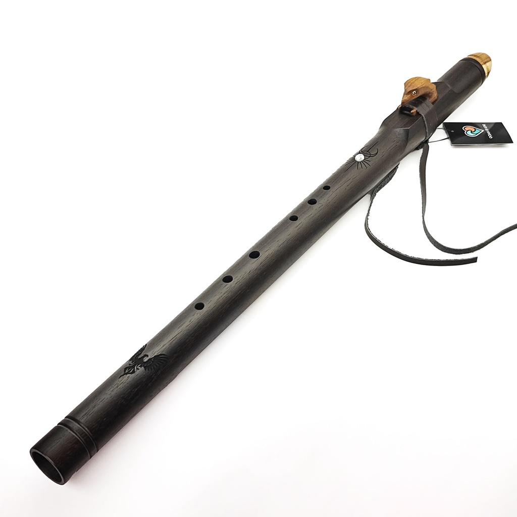 [FLT-088] Premium Single Flute Rosewood Moon Stone - Cm (72 cm)