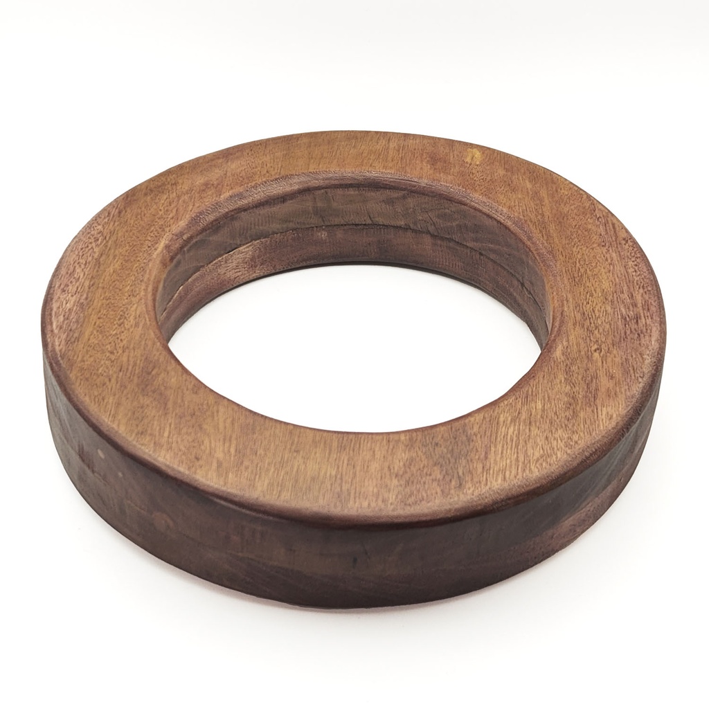 [MUI-273] Rain Bagel Wooden Brown Large (30 cm)