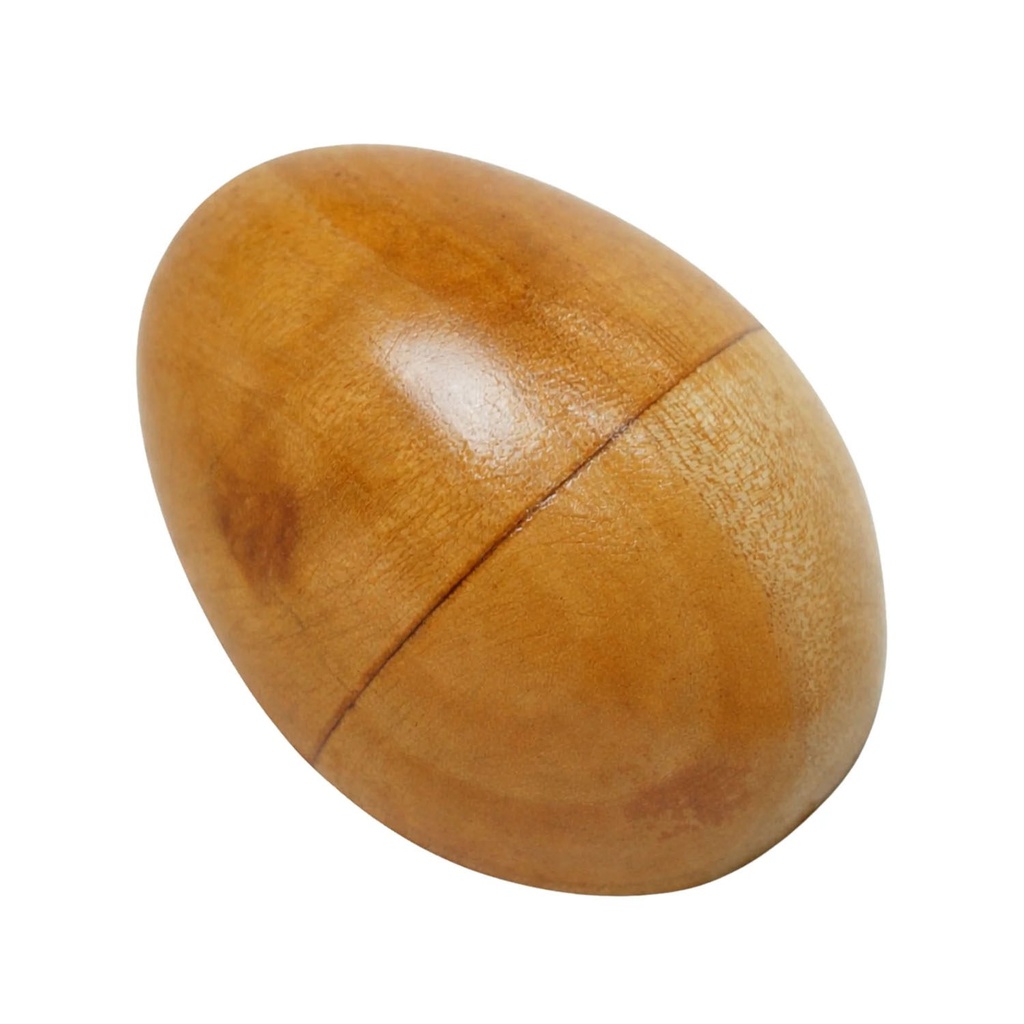 [MUI-231] Wooden Egg Shaker Natural Large (9 cm)