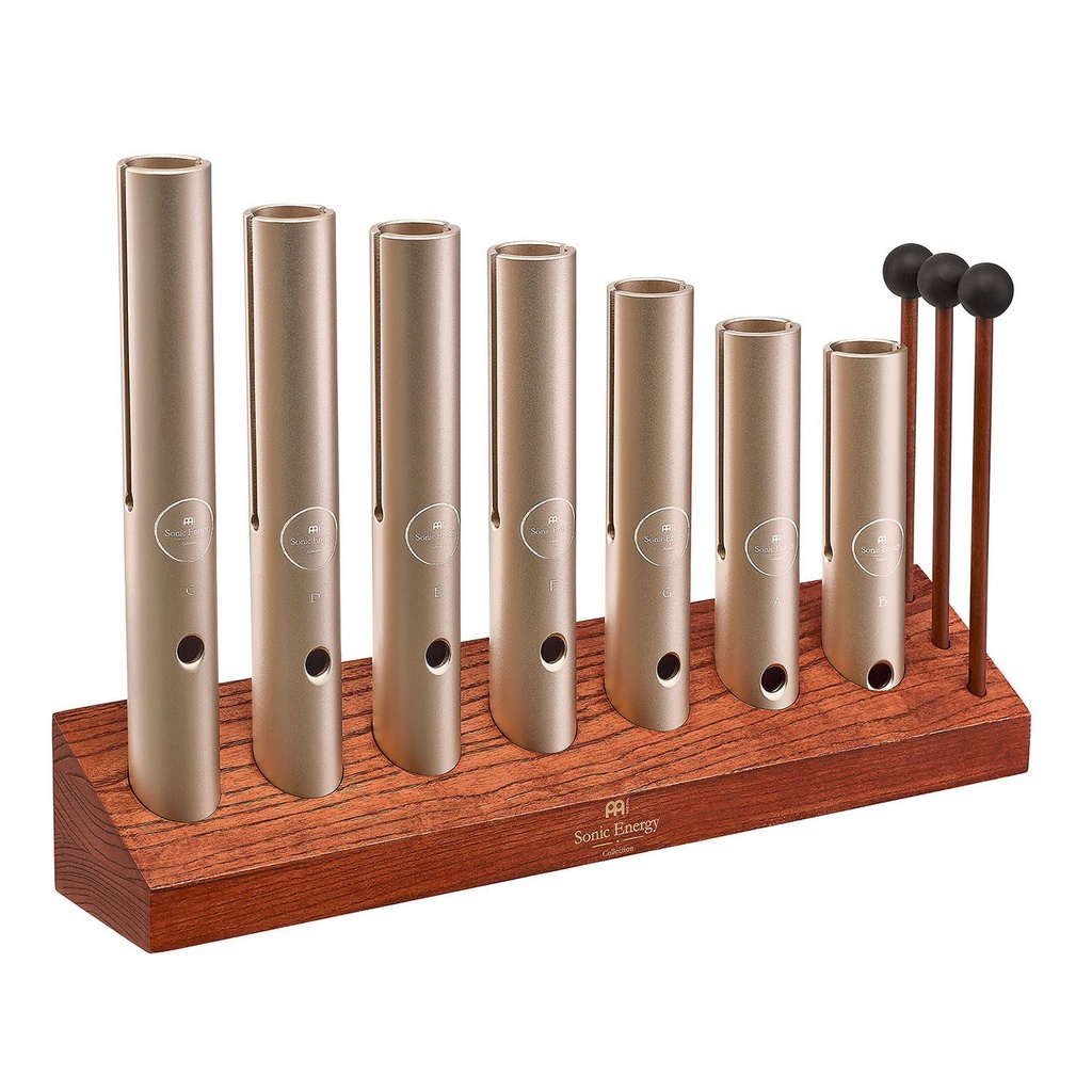 [MUI-217] MEINL Wah-Wah Tube Chakra Set 7 Notes (432 Hz) (+ cases, stand, bag)