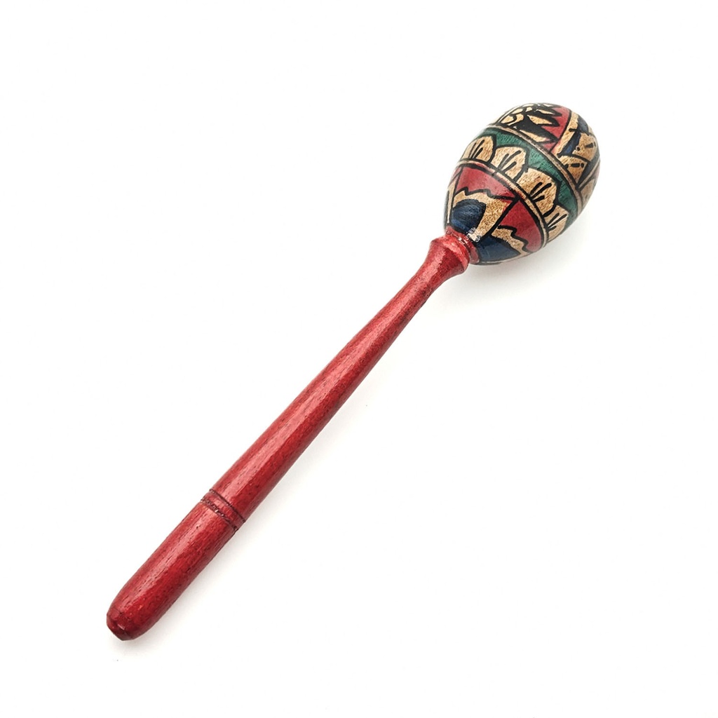 [MUI-215] Maracas Wooden Egg Shaker Handle "Lombok"