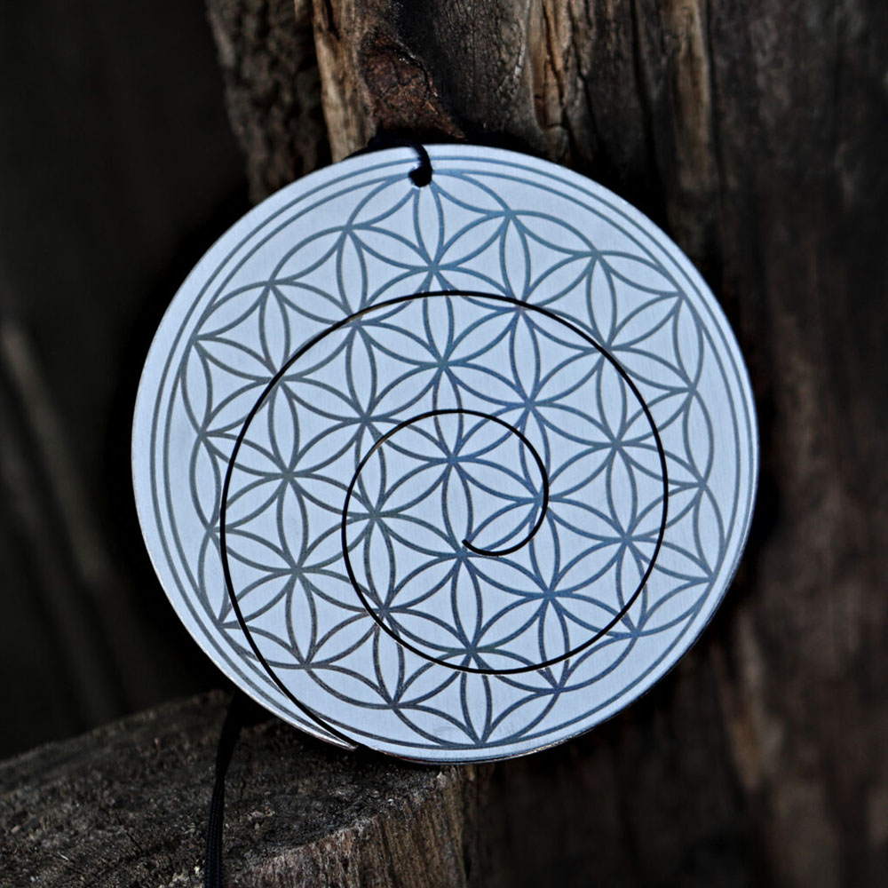 [GNG-026] SOUND NEST Pocket Gong "Flower Of Life" (8.5 cm, Stainless Steel)