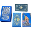 [CDK-029] Neo Rider Waite Tarot Blue Gold Waterproof Card Deck