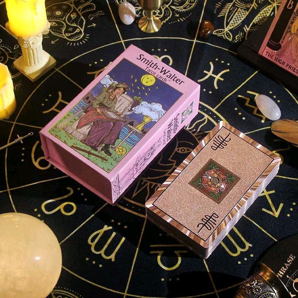 [CDK-028] Smith-Walter Tarot Pink Gold Waterproof Card Deck