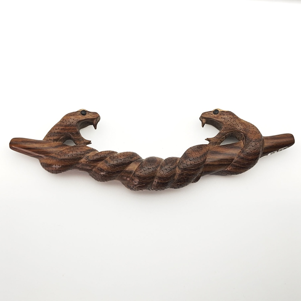 [RPA-142] Wooden Tepi Pipe "Double Snake" (Sono Wood)