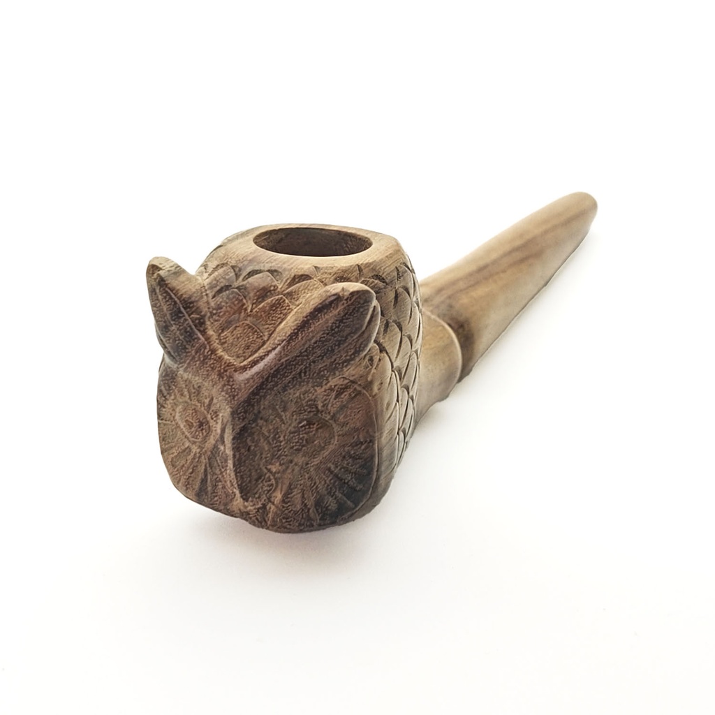 [RPA-138] Smoking Pipe Sono Wood "Owl Head" (21 cm)