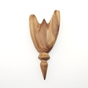 [RPA-135] Wooden Kuripe Pipe Strange-Shape (Cemara Wood)