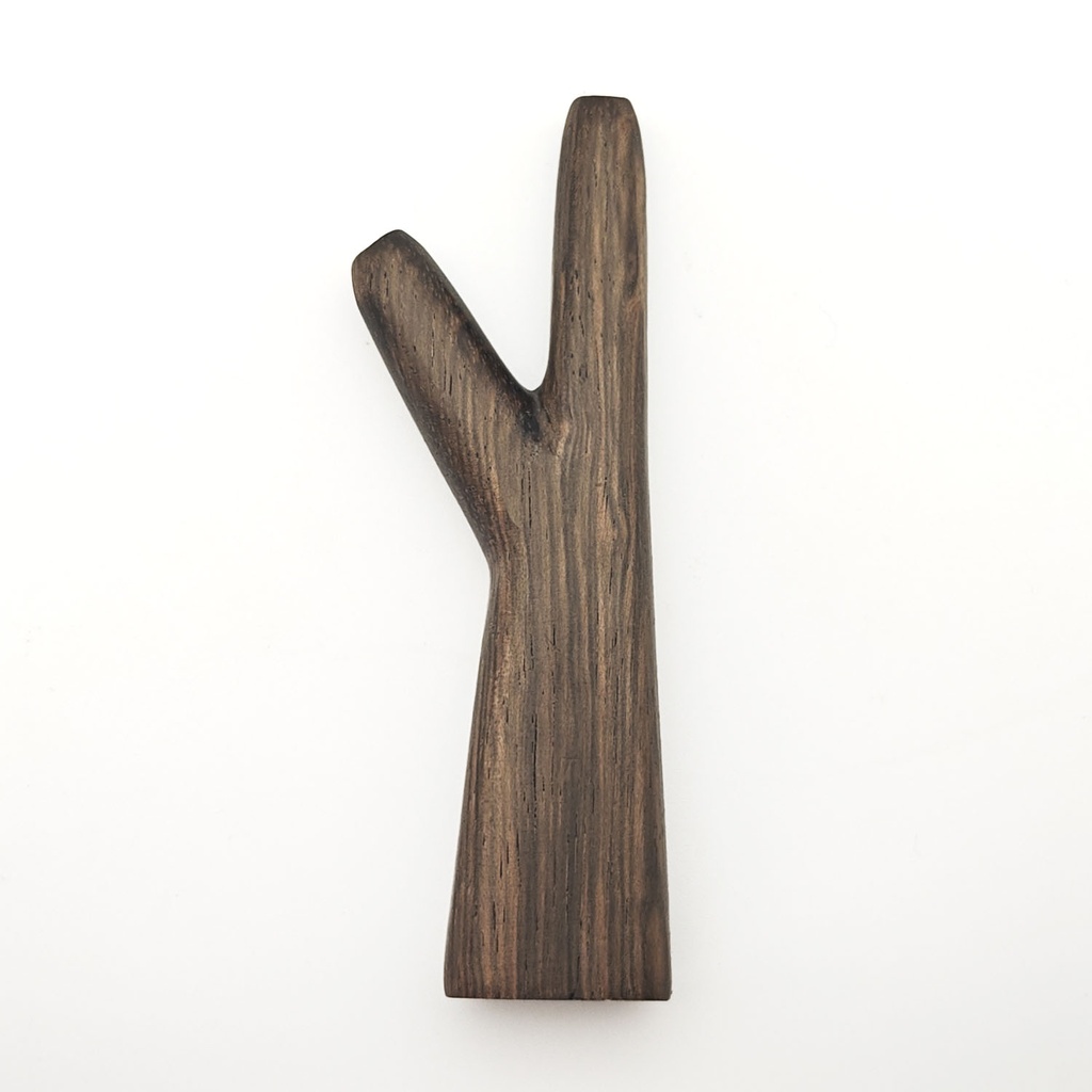 [RPA-119] Wooden Kuripe Pipe V-Shape Standing (Sono Wood)