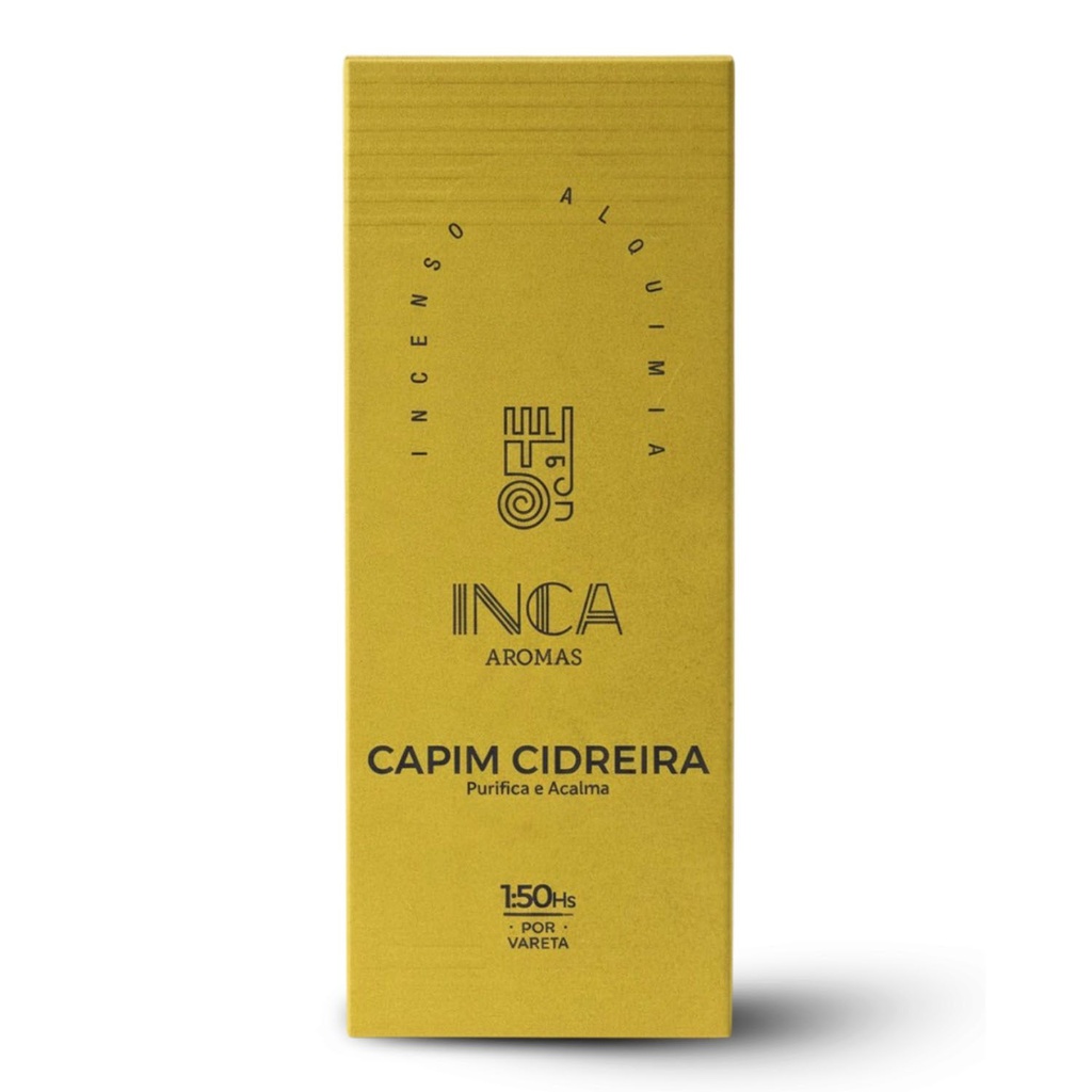 [INS-090] INCA Aromas Premium Incense Sticks "Lemongrass" (Brasil)