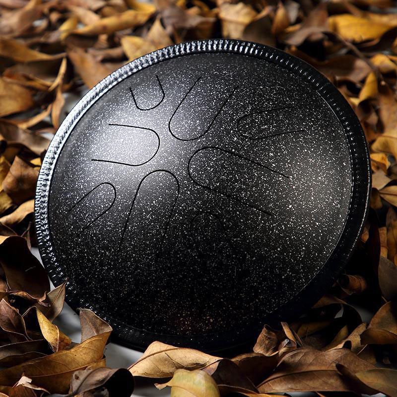[HPY-048] HLURU Tongue Drum TA8-10 Galaxy Black (25 cm, Copper Steel)