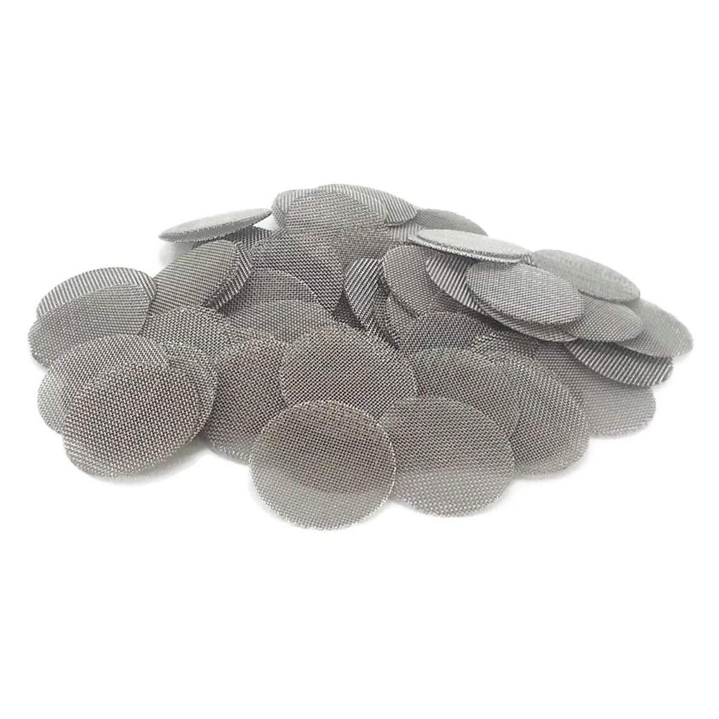[RPA-115] Stainless Mesh Filter Silver For Smoking Pipes (20 mm, 5 pcs)