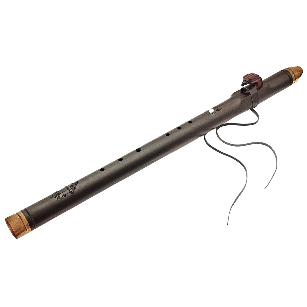 [FLT-060] Premium Single Flute Rosewood Moon Stone - Cm (71 cm)