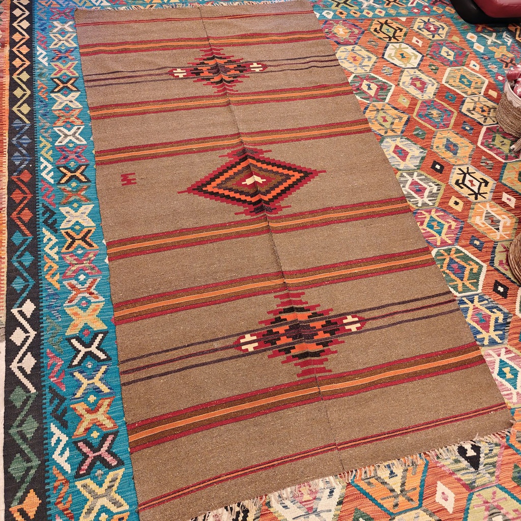 [SHB-116] Shamanic Mexican Handmade Wool Blanket (260x138cm)