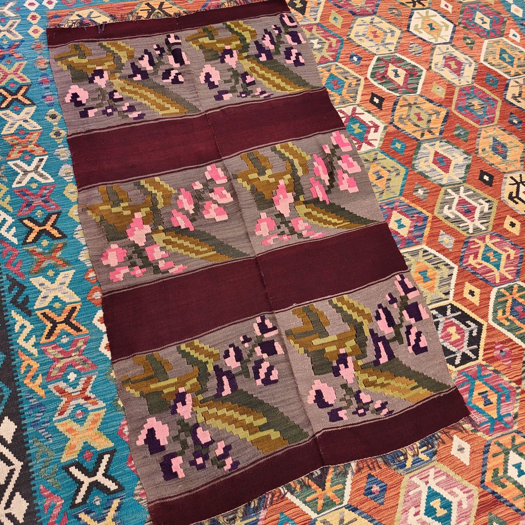 [SHB-114] Shamanic Mexican Handmade Wool Blanket (190x110cm)