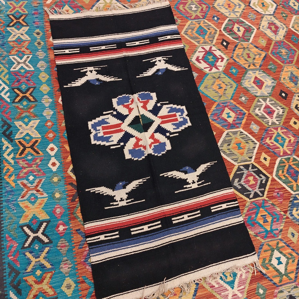 [SHB-106] Shamanic Mexican Handmade Cotton Blanket (186x90cm)