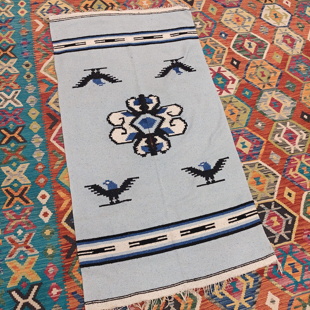 [SHB-098] Shamanic Mexican Handmade Cotton Blanket (180x95cm)