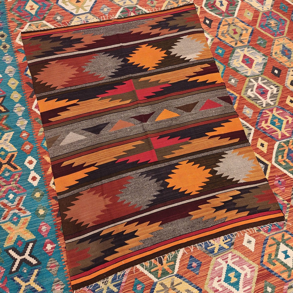 [SHB-096] Shamanic Mexican Handmade Wool Blanket (150x115cm)