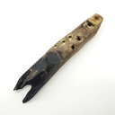 [FLT-143] JUANG FLUTES Branch Ocarina - E Minor Pentatonic (432 Hz, 22 cm, Teakwood) (+ pouch)