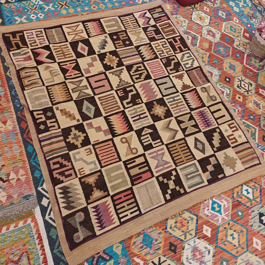 [SHB-076] Shamanic Mexican Handmade Wool Blanket (215x178cm)