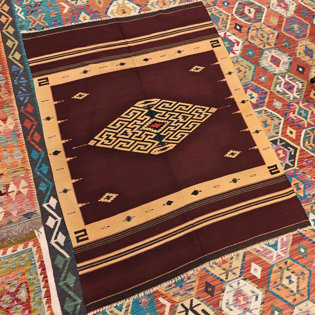 [SHB-069] Shamanic Mexican Handmade Wool Blanket (185x138cm)