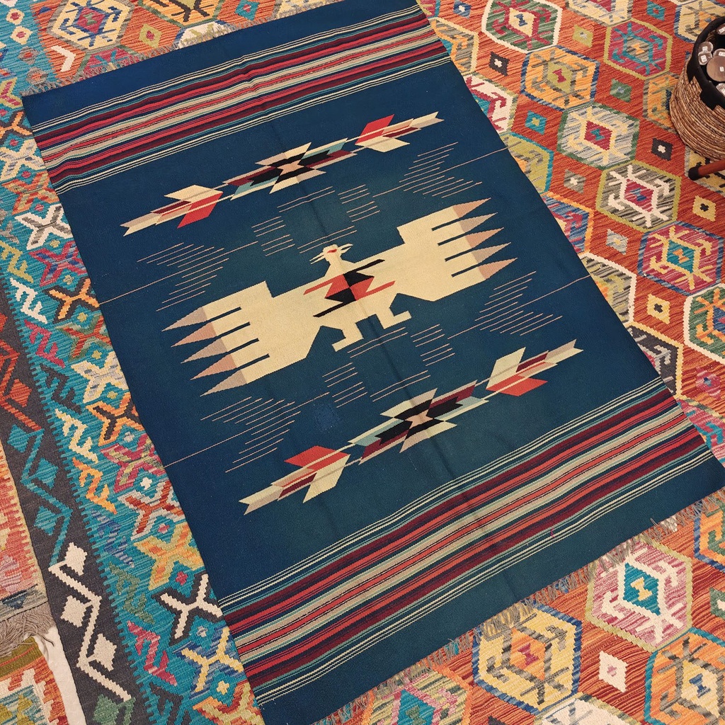 [SHB-061] Shamanic Mexican Handmade Wool Blanket (180x124cm)