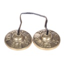 [TSH-042] Brass Tingsha "Mantra" (6.5 cm, 200 gr)