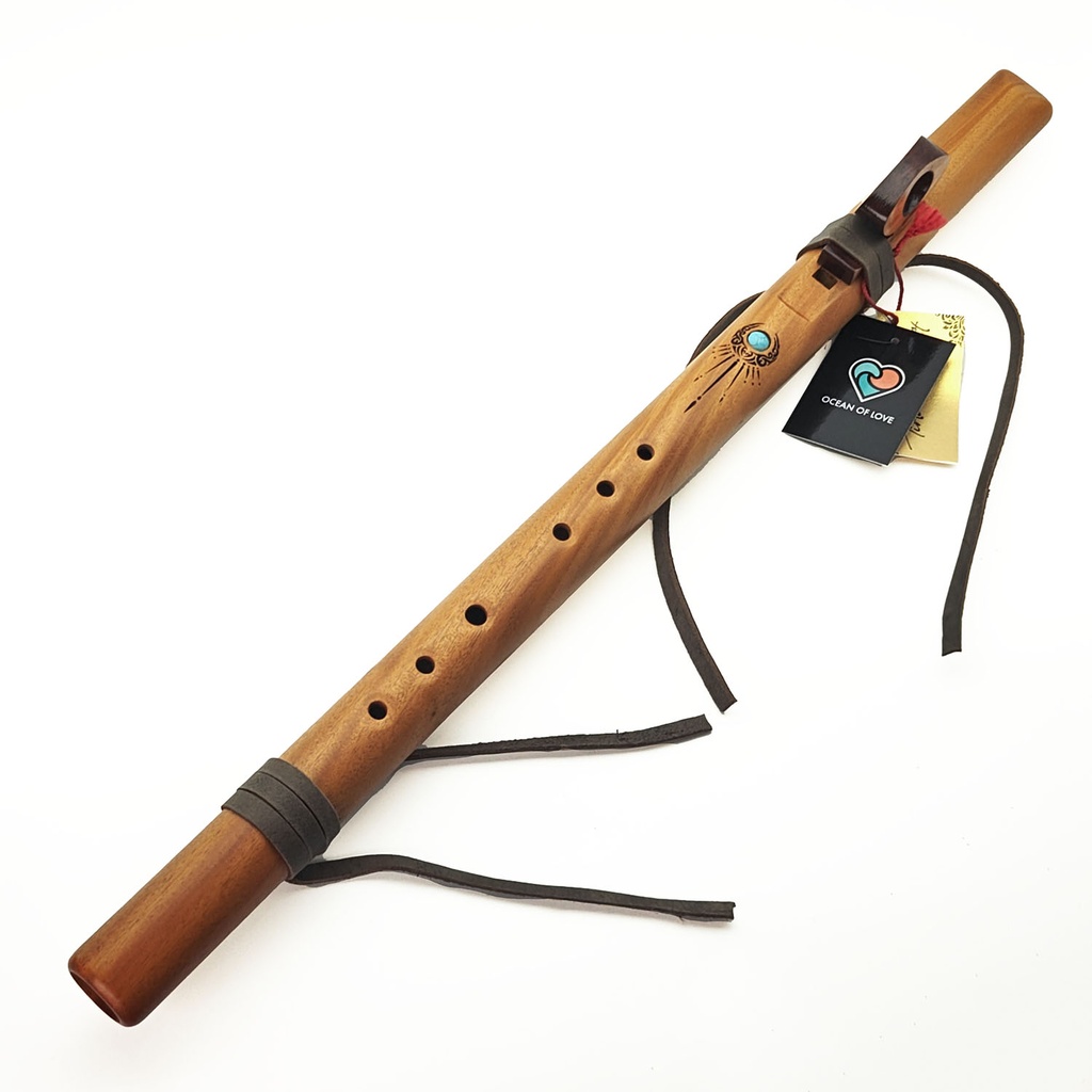 [FLT-130] TIRTA Single Flute Mahogany Wood - F4 (440 Hz, 58 cm) (+ softcase)