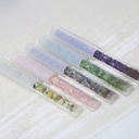 [ACB-044] Crystal Silicone Stick With Natural Gemstone Medium (2.5x20 cm)