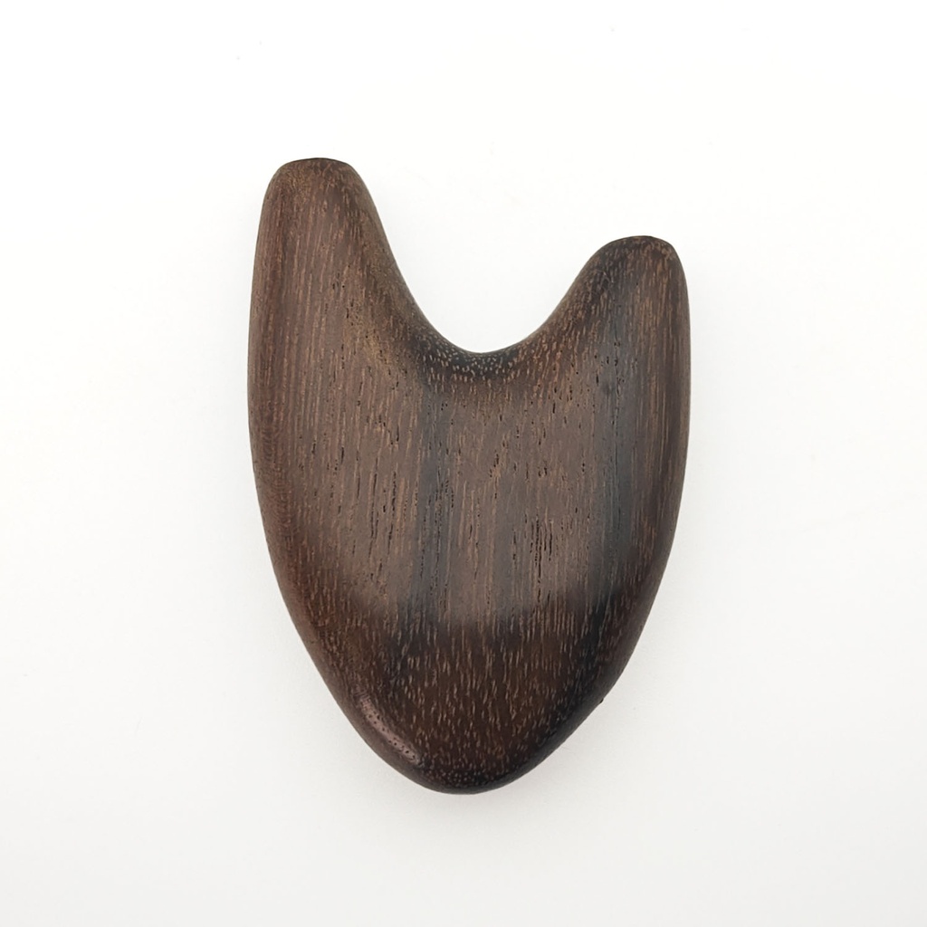 [RPA-032] Wooden Kuripe Rapeh Applicator "Heart" (Iron Wood)